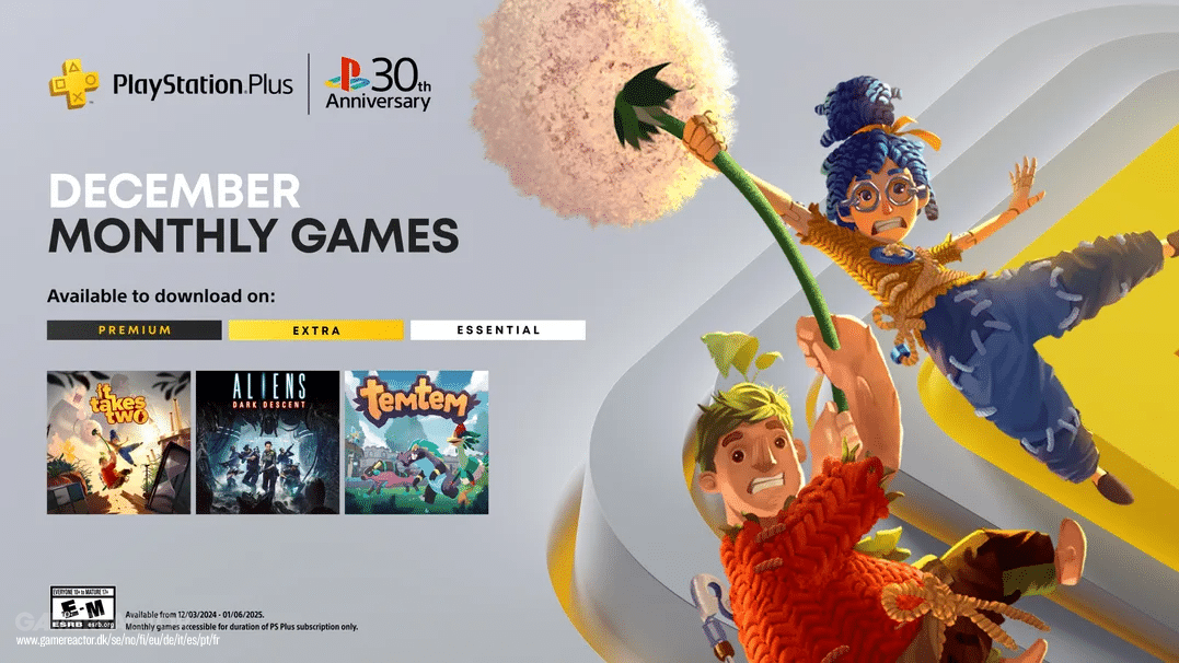 Giochi PS Plus Essential di dicembre 2024: titoli e difficoltà Platino (niente male, vero?)