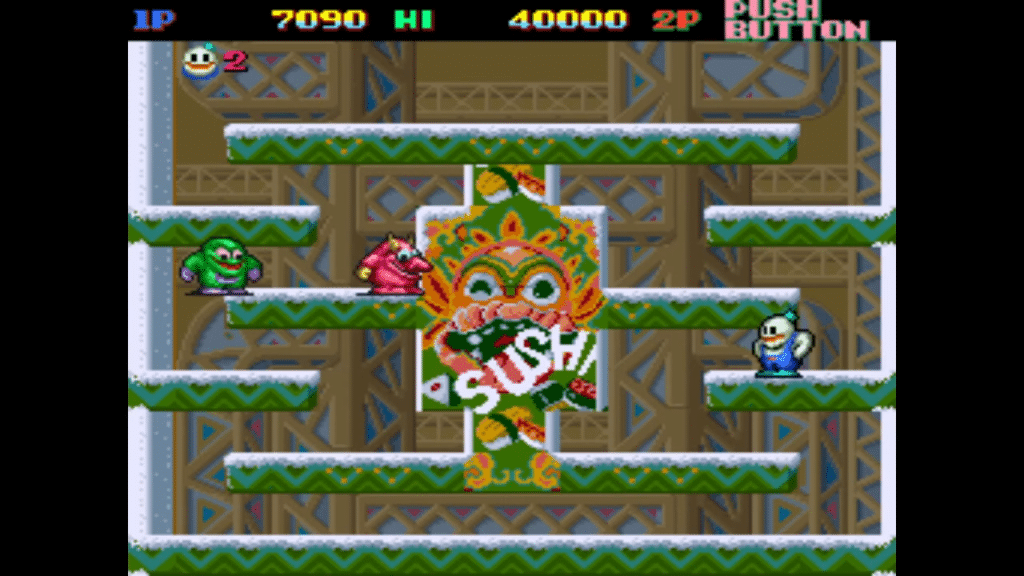 snow bros, la storia del classico arcade toaplan che trasformò la neve in design