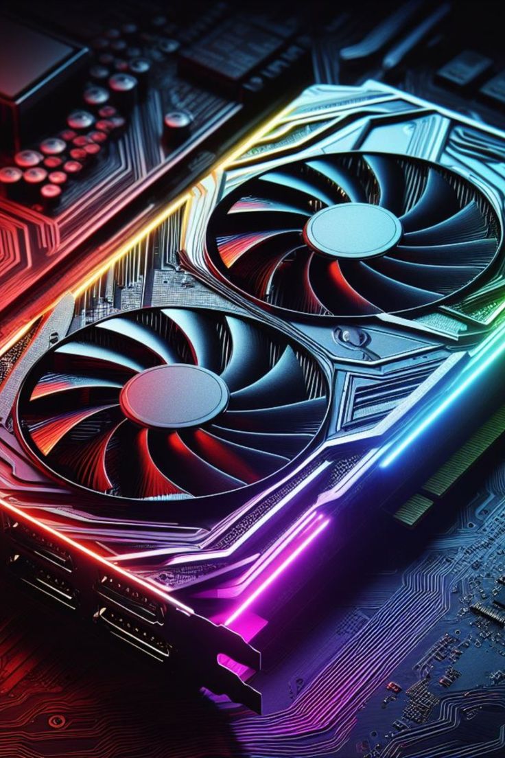 illustrazione generica di una scheda grafica per pc, non fotografia di una radeon rx 6000