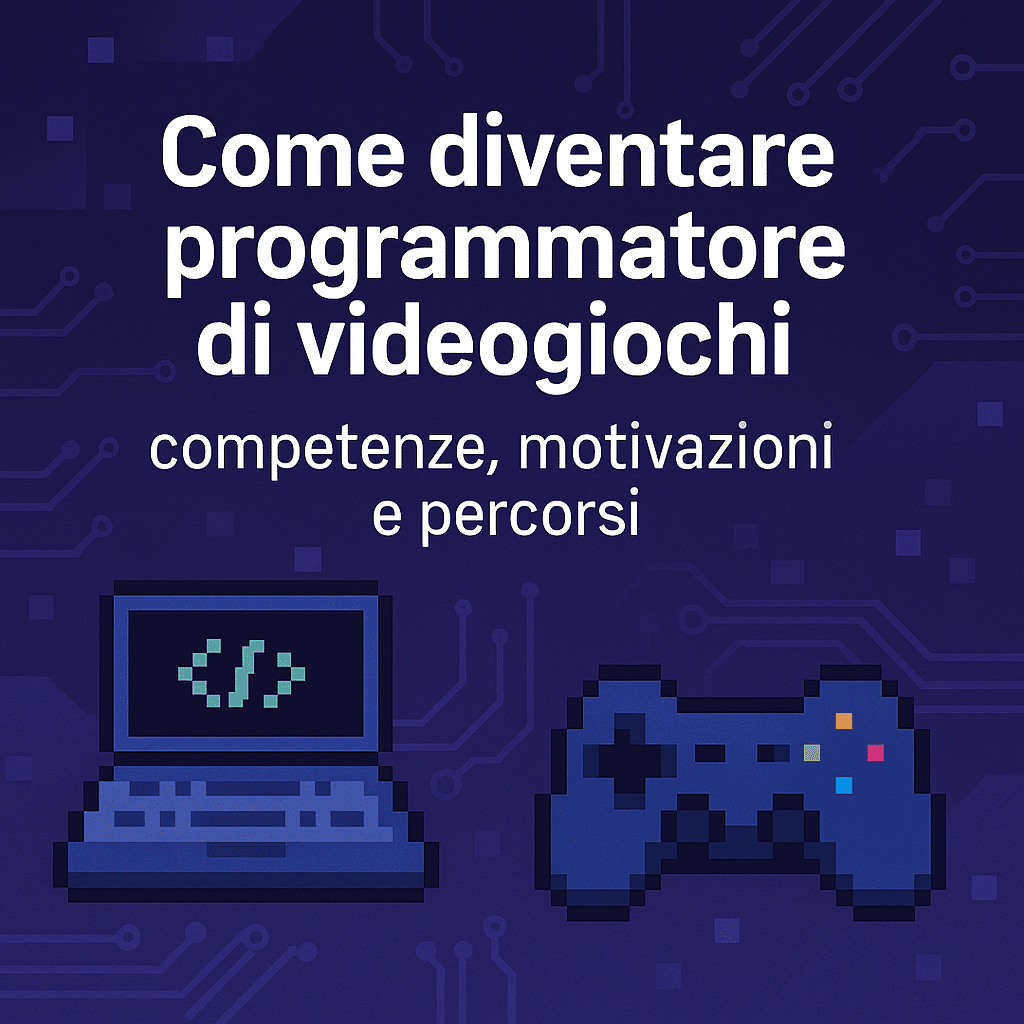 come diventare programmatore di videogiochi competenze, motivazioni e percorsi