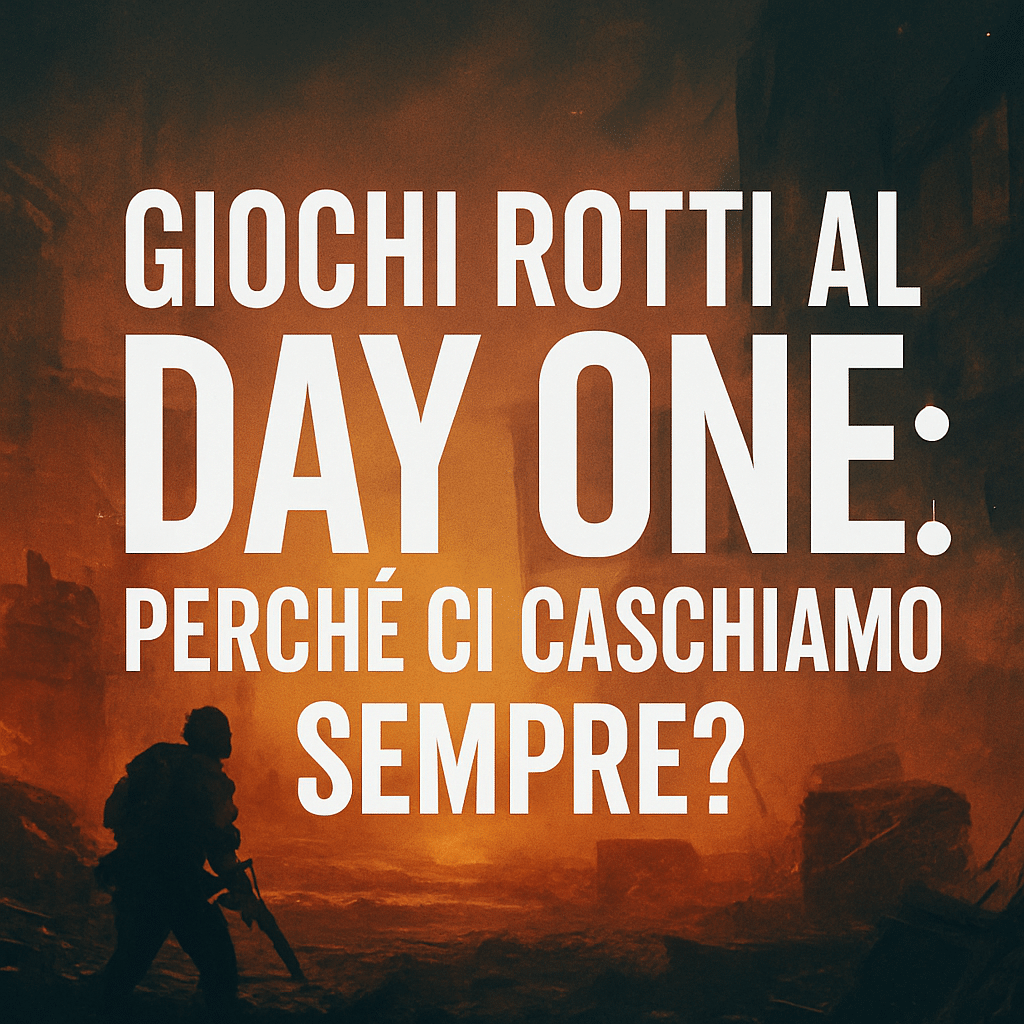 giochi rotti al lancio, preorder a raffica e promesse mancate perché continuiamo ad accettarlo una riflessione sul day one e sul ruolo dei giocatori oggi.