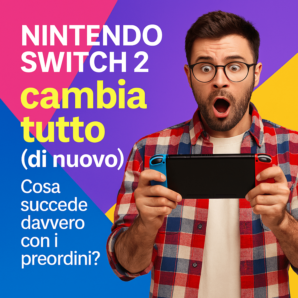 nintendo switch 2 cambia tutto (di nuovo). cosa succede davvero con i preordini