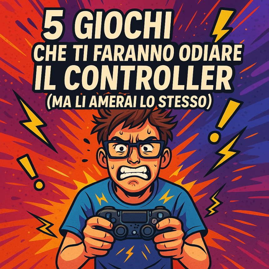 top 5 giochi del 2025 che ti faranno imprecare (ma continuare a giocare) 1. rise of the ronin precisione millimetrica, parry che sembrano presi da un corso zen e boss fight da far tremare i pollici. se pensavi che elden ring fosse cattivo, questo ti guarda e ti ride in faccia. perché ci giochi ancora perché quando ce la fai, ti senti un dio. o almeno un samurai degno. 2. princess peach showtime! (a difficoltà massima) sorpresa dietro la grafica carina, c’è un’anima da platform old-school. alcuni livelli bonus mettono a dura prova anche chi ha finito tutti i donkey kong. il controller soffre sì. ma la soddisfazione nel completare certi stage imbattibile. 3. helldivers 2 fuoco amico, mostri ovunque, caos totale. morire fa parte del gioco. anzi è il gioco. e ogni volta che esplodi per colpa del tuo compagno… ti viene da ridere. più o meno. perché ci torni perché la squadra chiama. e anche se ti fanno saltare in aria, li ami lo stesso. 4. unicorn overlord dietro al nome da jrpg zuccheroso, si nasconde un sistema di battaglia profondo e spietato. alcune missioni richiedono attenzione chirurgica. sbagli un’unità game over. chi lo apprezza chi ama pensare. tanto. troppo. ma non riesce a smettere. 5. dragon’s dogma 2 sali, combatti, perdi, ricominci. la libertà è immensa, ma anche la difficoltà. soprattutto se ti avventuri con la tua build a caso e senza prepararti. ti punisce, sì… ma ti insegna. è crudele sì. ma ti forma. e poi ne parli con gli amici per ore. 🔁 a questo punto non hai scuse se cerchi sfide vere, questi titoli sono la tua nuova droga. ma occhio al pad magari prima prendi una custodia anti-urto, così eviti danni collaterali. e tu, quale gioco ti ha fatto imprecare più forte nel 2025 scrivilo nei commenti o dillo su instagram. ah… e magari condividi questo articolo con quel tuo amico che pensa di essere il più forte. vediamo se resiste a questi.