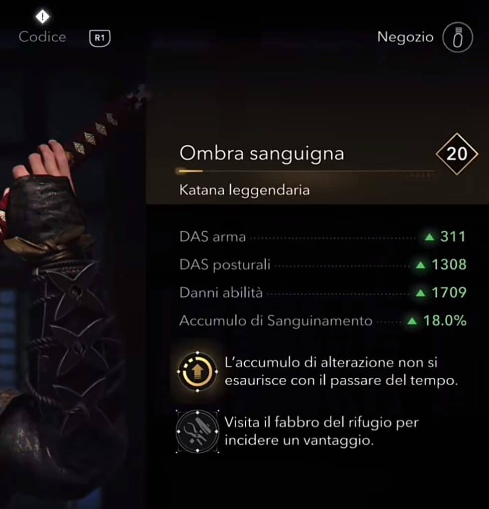la migliore katana di assassin’s creed shadows? ombra sanguigna è semplicemente devastante