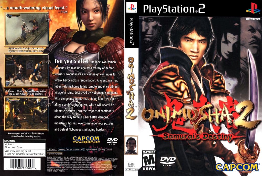 onimusha cover ps2