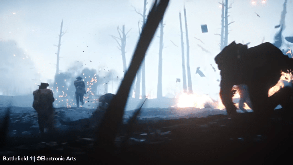 una delle scene più potenti di battlefield 1: fango, fuoco e disperazione nel cuore della grande guerra. un promemoria visivo di cosa significhi davvero "immersione" in uno sparatutto.