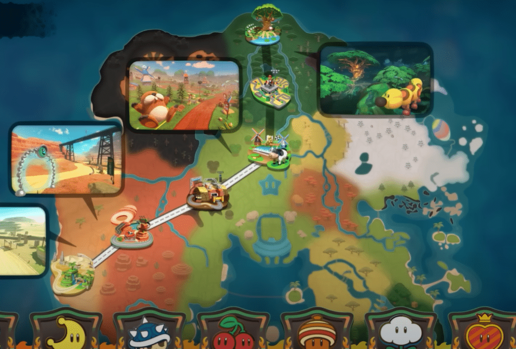 mario kart world: come sbloccare la modalità segreta speculare