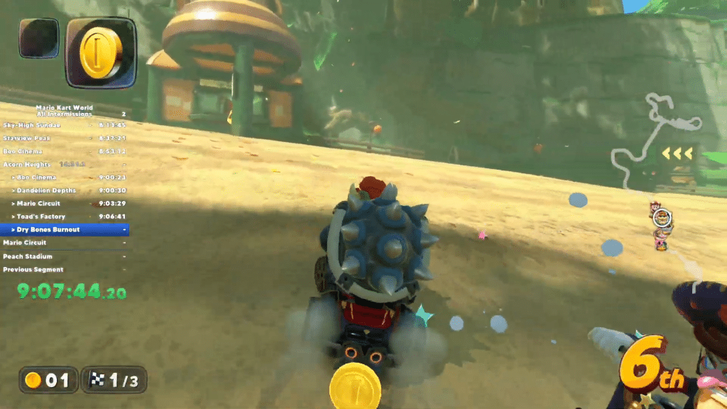mario kart world - all highways speedrun! 9-27-25 screenshot