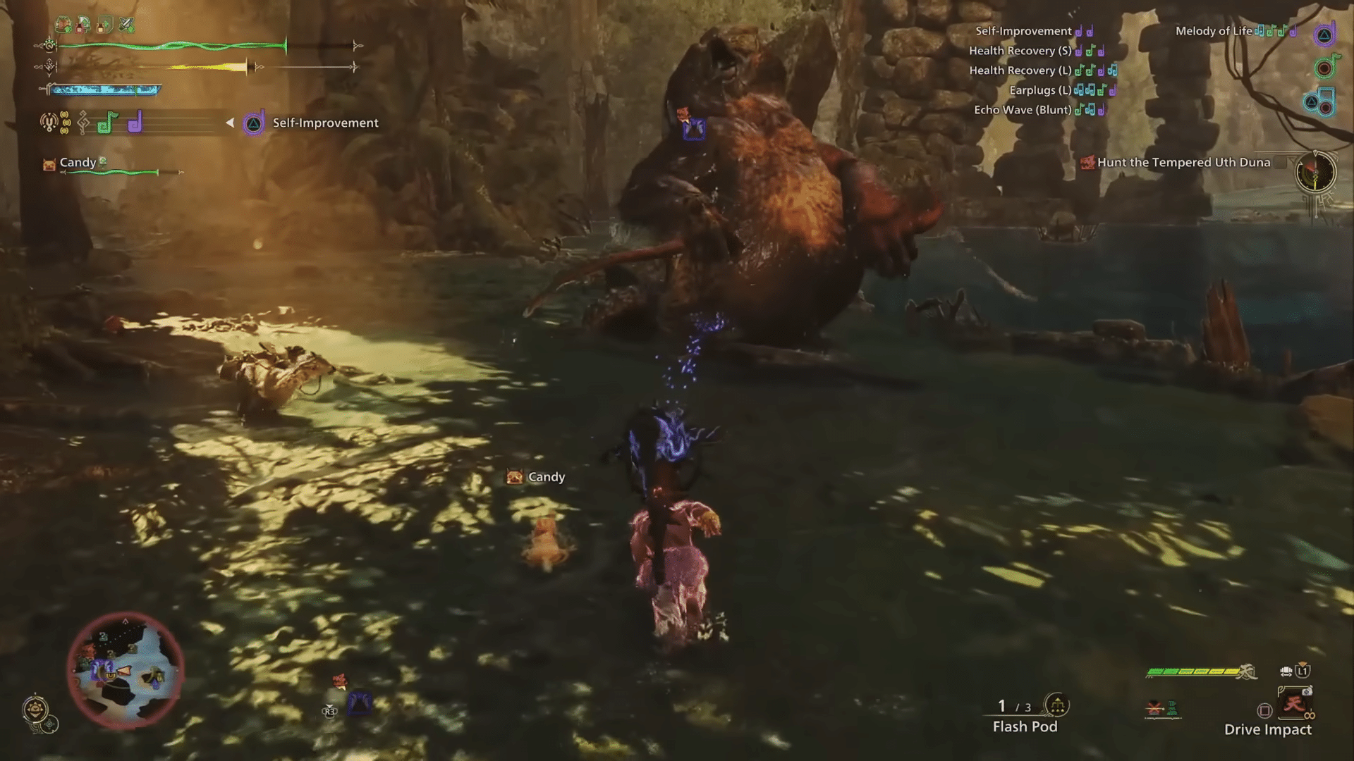 monster hunter wilds in combattimento