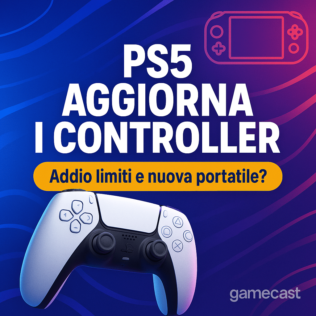 PS5 aggiorna i controller: addio limiti di pairing e forse arriva una nuova portatile