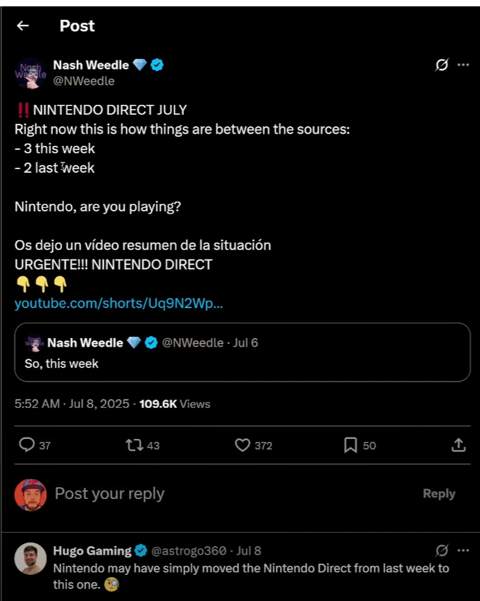 nintendo direct di luglio: delirio da leak, fonti in tilt e la figuraccia di nba 2k26 su switch 2