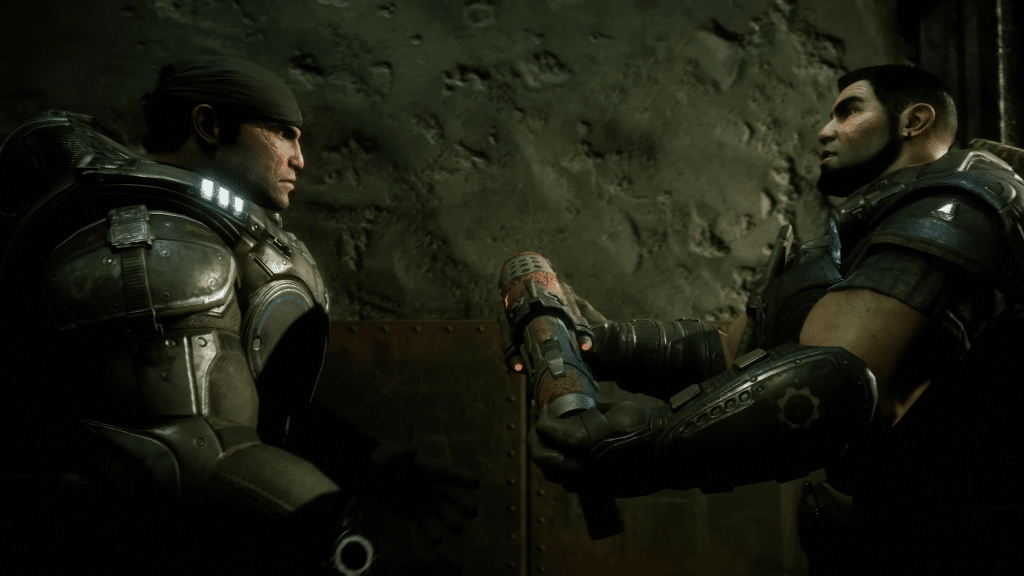 scena della campagna cooperativa in gears of war reloaded, remake su ps5