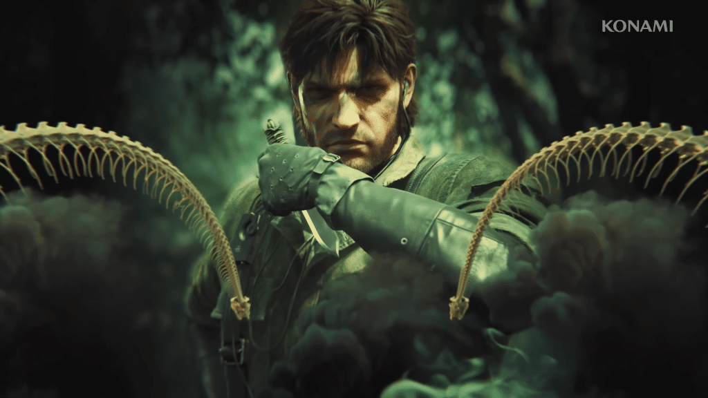 snake con coltello nel remake metal gear solid delta, scena iconica nella giungla