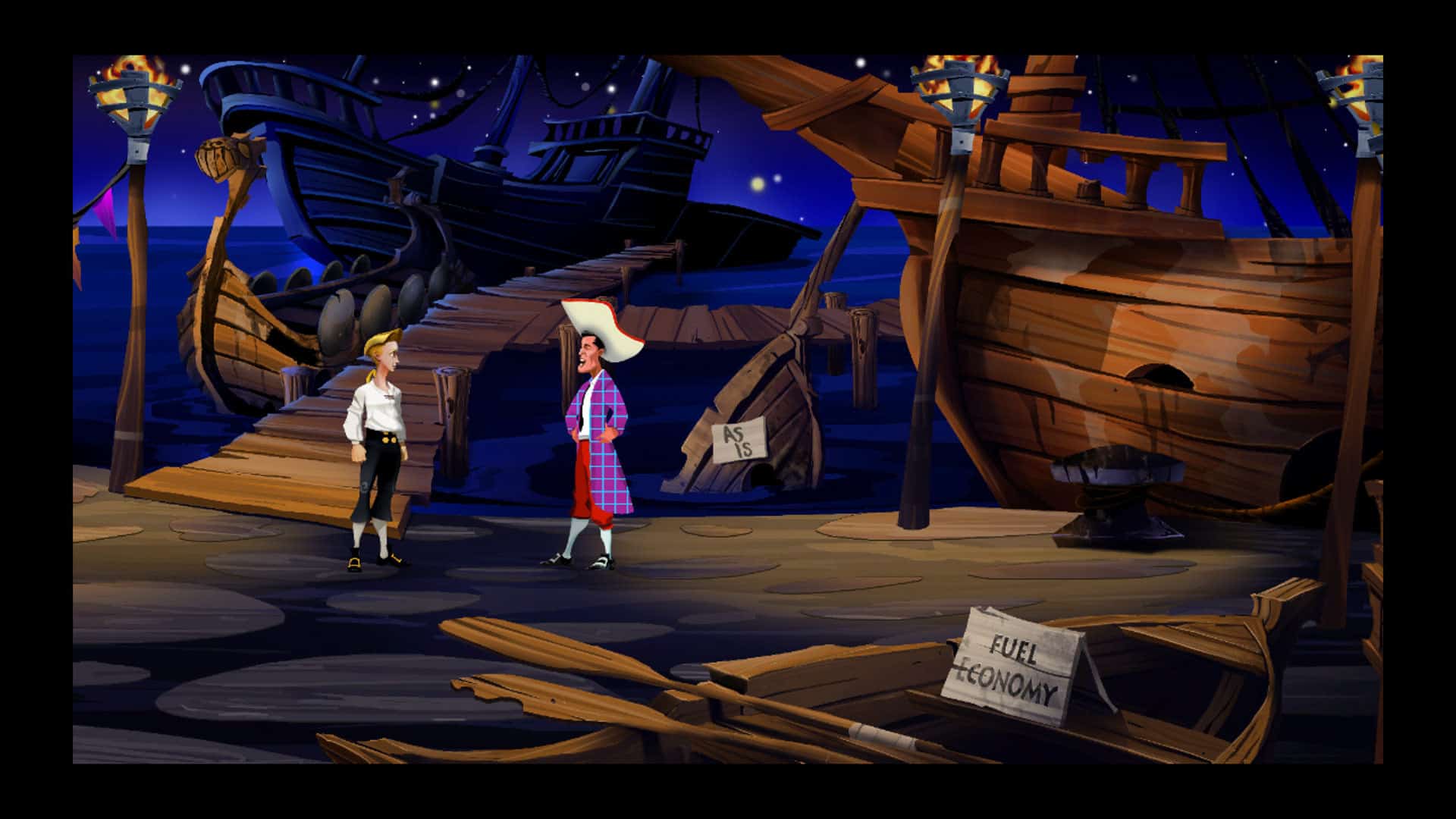 schermata storica di monkey island, esempio delle avventure grafiche classiche lucasarts