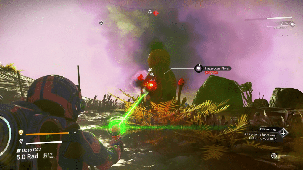 esplorazione di flora tossica in no man’s sky