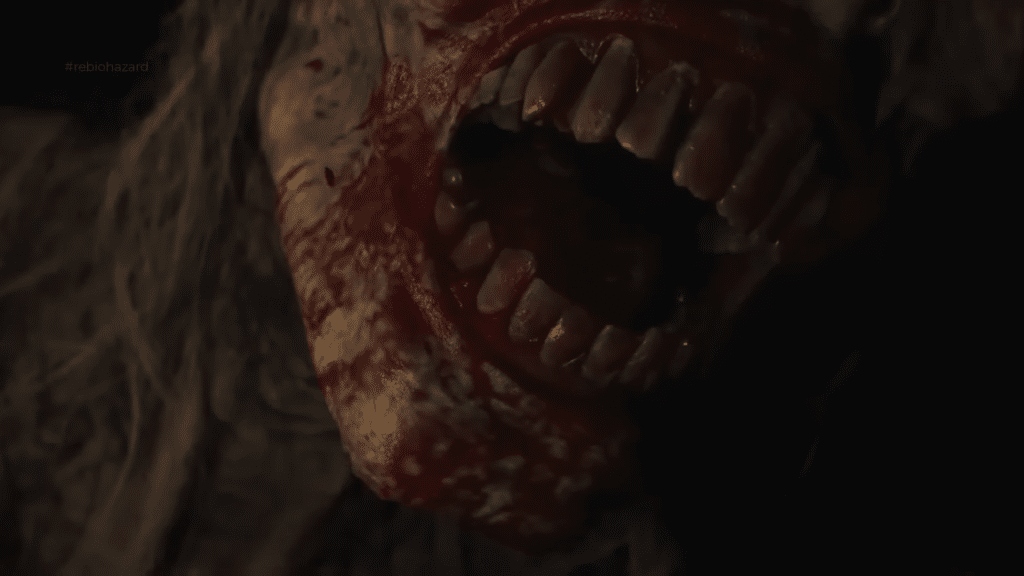 stalker mostruoso in resident evil requiem, dettaglio ravvicinato
