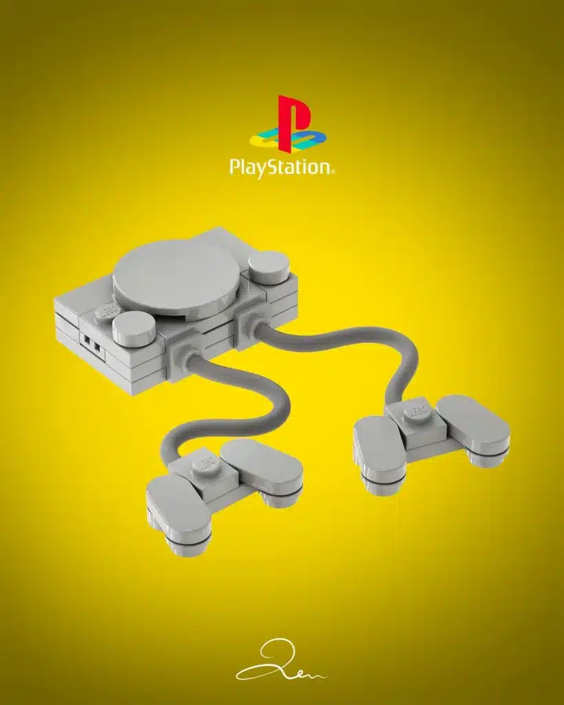 tutte le playstation rifatte con i lego: un fan le ricrea alla perfezione