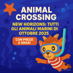 Animal Crossing New Horizons: tutti gli animali marini di ottobre 2025 con prezzi e orari