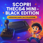 Quali giochi e novità include THEC64 Mini – Black Edition, la nuova versione dark del leggendario Commodore 64?