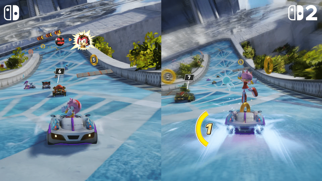 switch 2 vs switch 1 - sonic racing crossworlds graphics comparison 6-55 screenshot