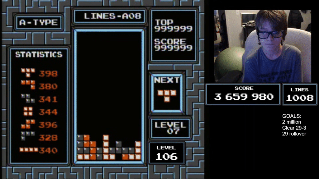 blue scuti finisce tetris su nes: il 13enne che ha battuto la killscreen