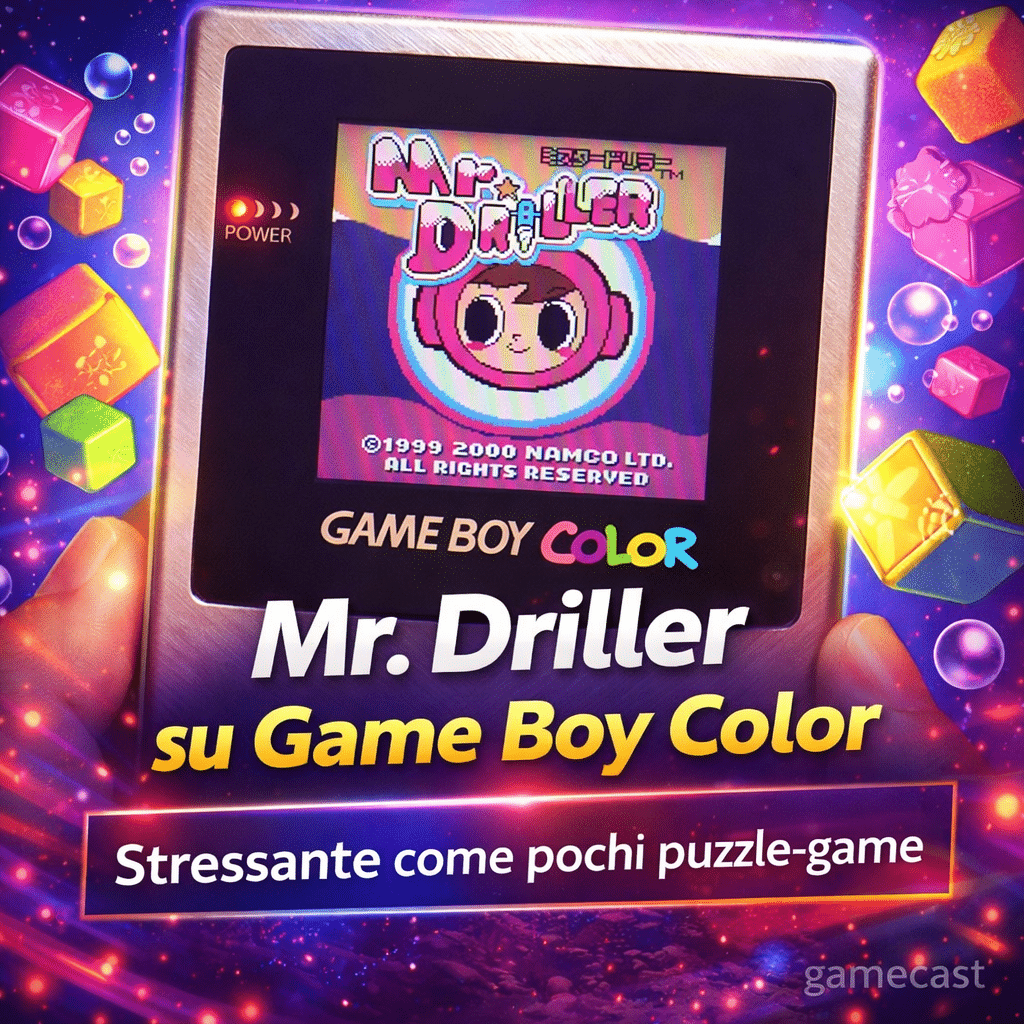 Mr. Driller su Game Boy Color: scavare non è mai stato così stressante