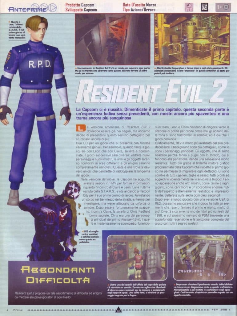 resident evil 2 su ps1: perché nel 1998 era già chiaro che stava arrivando un capolavoro?