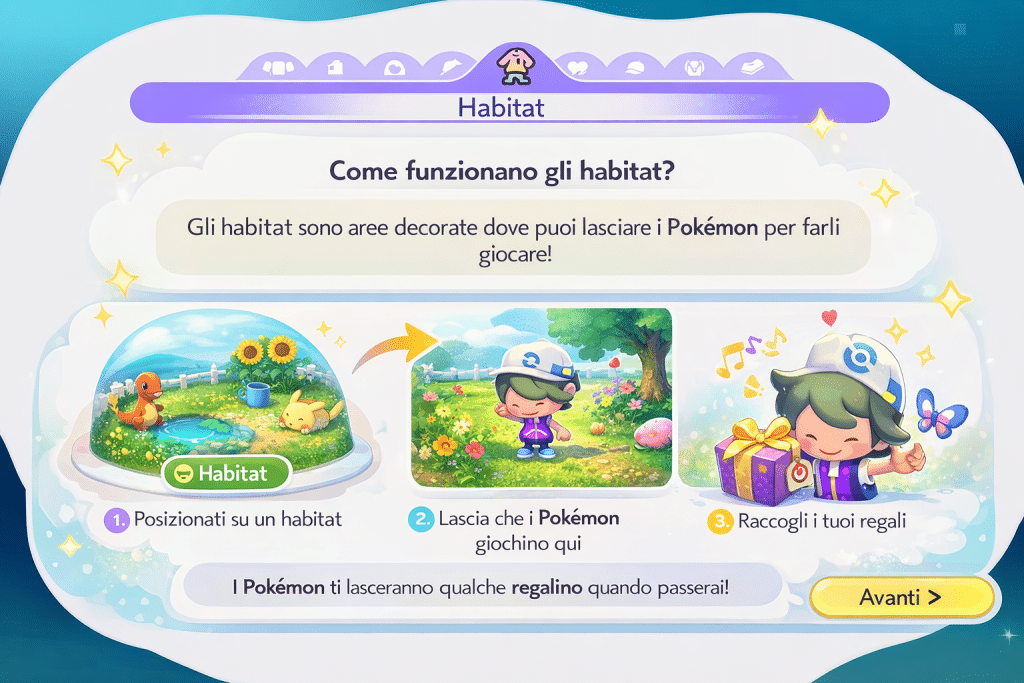 pokémon pokopia: come funzionano gli habitat