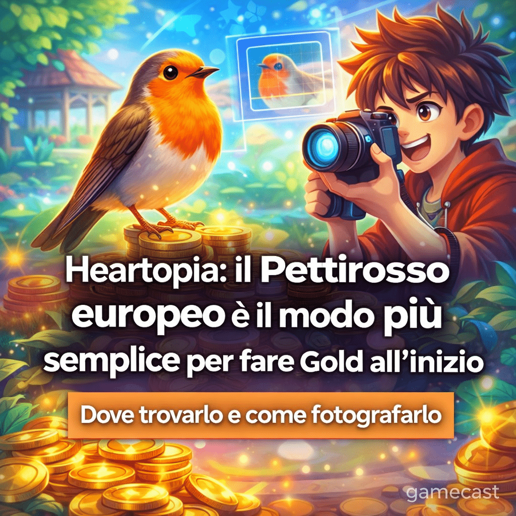 heartopia il pettirosso europeo è il modo più semplice per fare gold all’inizio