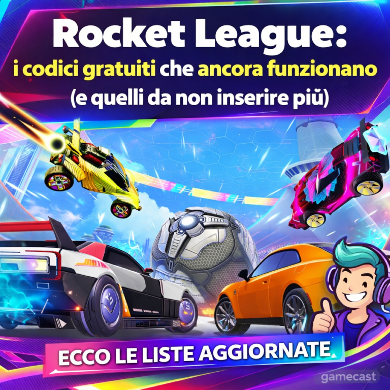 Rocket League: codici attivi ad agosto 2026, quali funzionano e come riscattarli