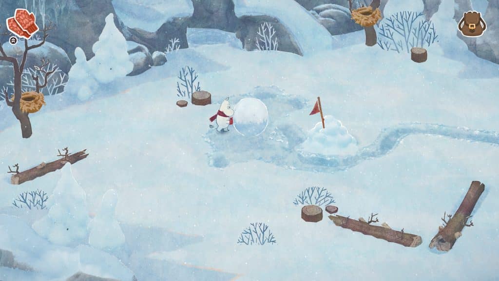 screenshot - moomintroll: winter's warmth