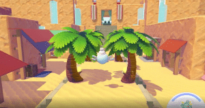 pokopia, un giocatore ricrea gerudo town di zelda nel deserto di palette town