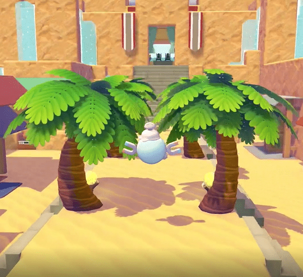 Pokopia, un giocatore ricrea Gerudo Town di Zelda nel deserto di Palette Town