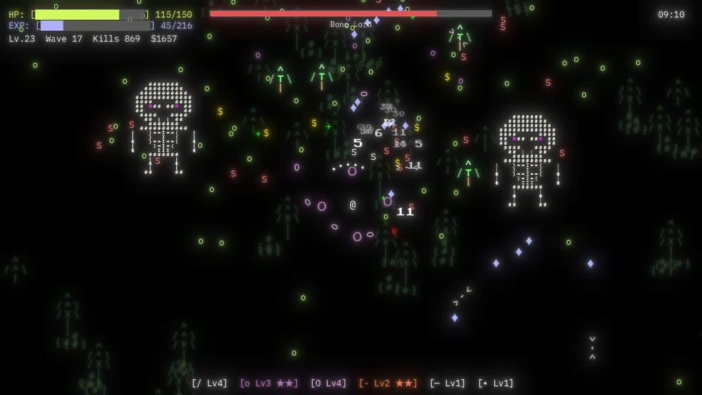 screenshot - ascii survivors