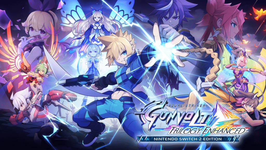 azure striker gunvolt trilogy enhanced arriva su switch 2