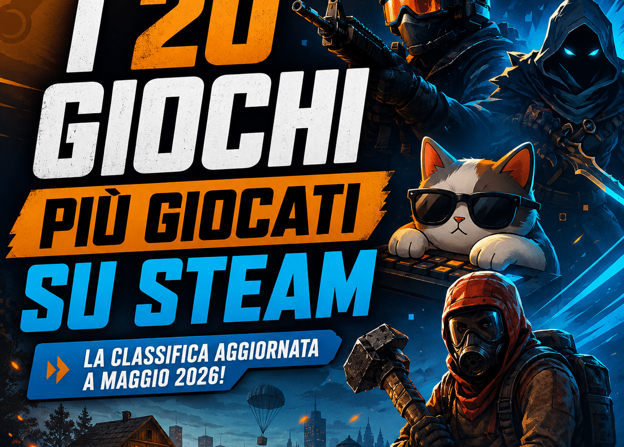 I 20 giochi più giocati su Steam in questo momento – maggio 2026