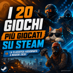 I 20 giochi più giocati su Steam in questo momento – maggio 2026