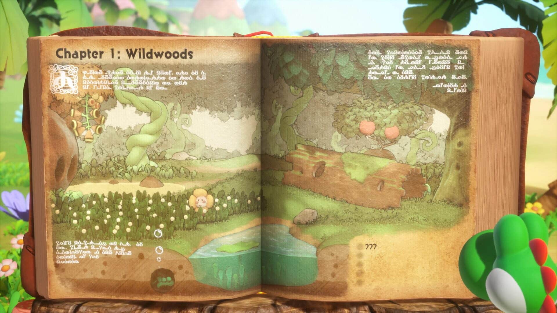 yoshi and the mysterious book screenshot gameplay