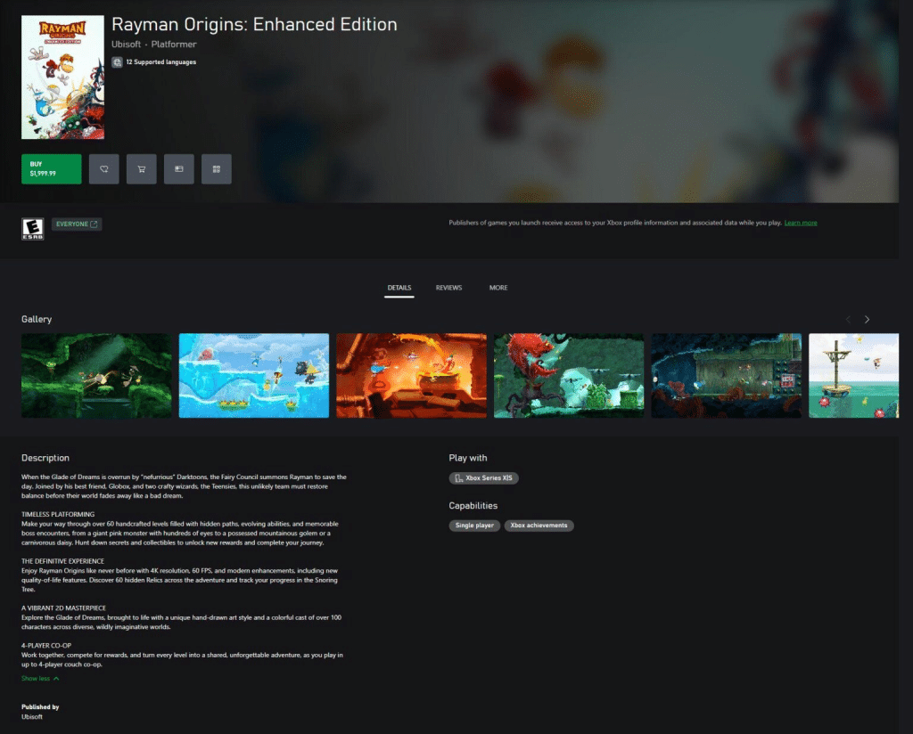 rayman origins (2011 · ps3/3ds/wii)