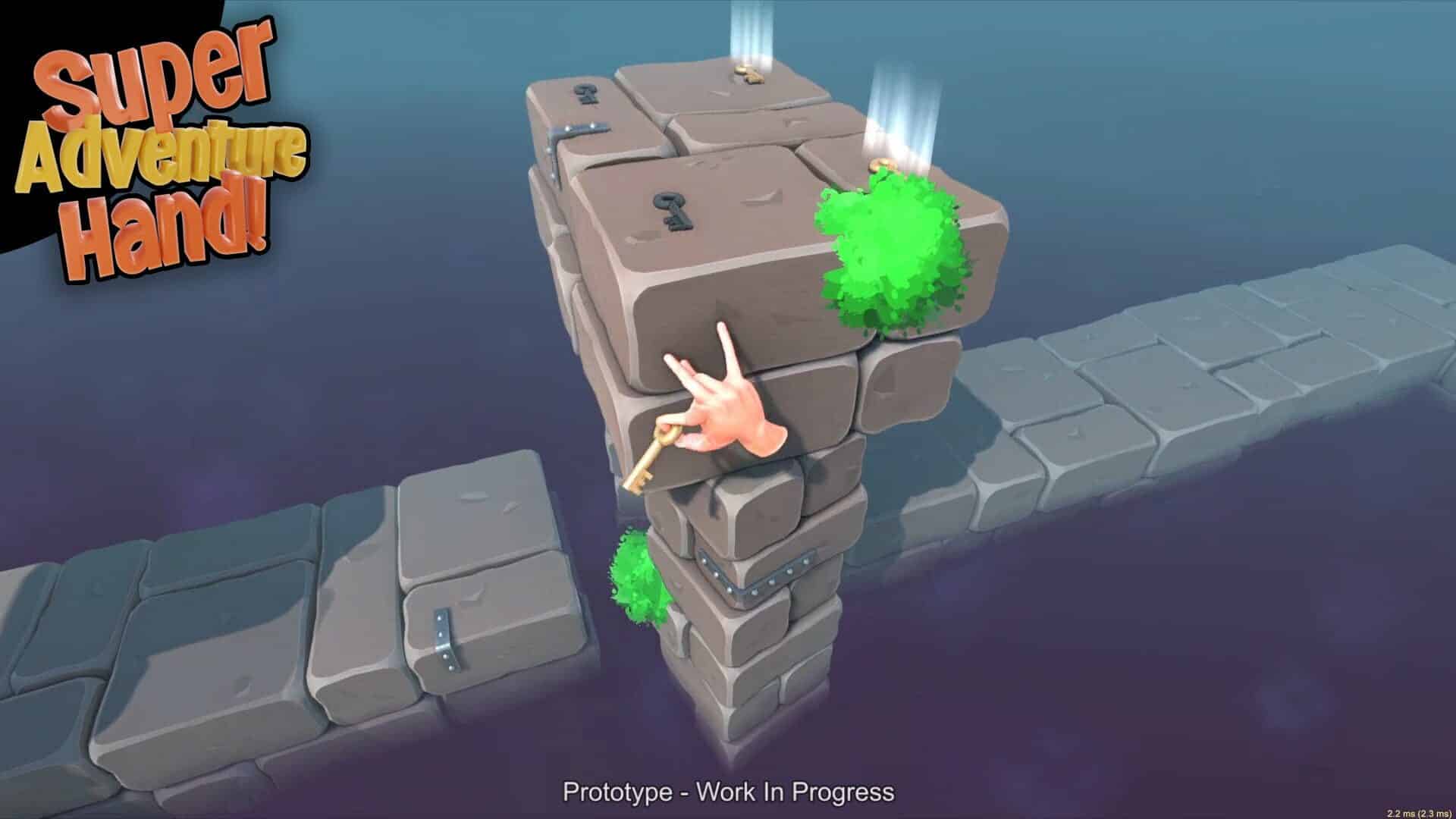 super adventure hand: platform fisico e trofei