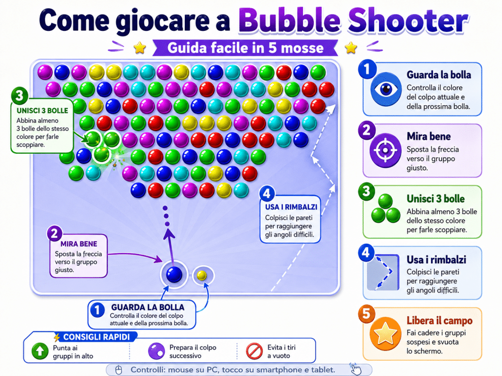 quali sono i migliori giochi bubble shooter gratuiti da giocare online?
