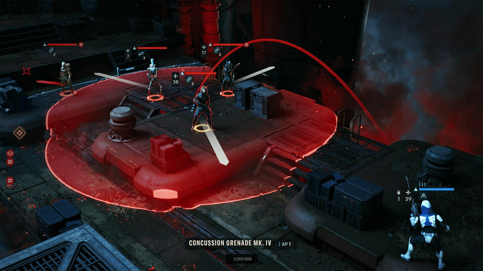 star wars zero company, illustrazione del combattimento tattico