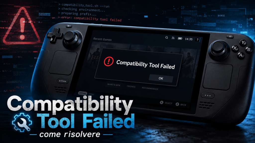 steam deck: errore compatibility tool failed, come risolvere