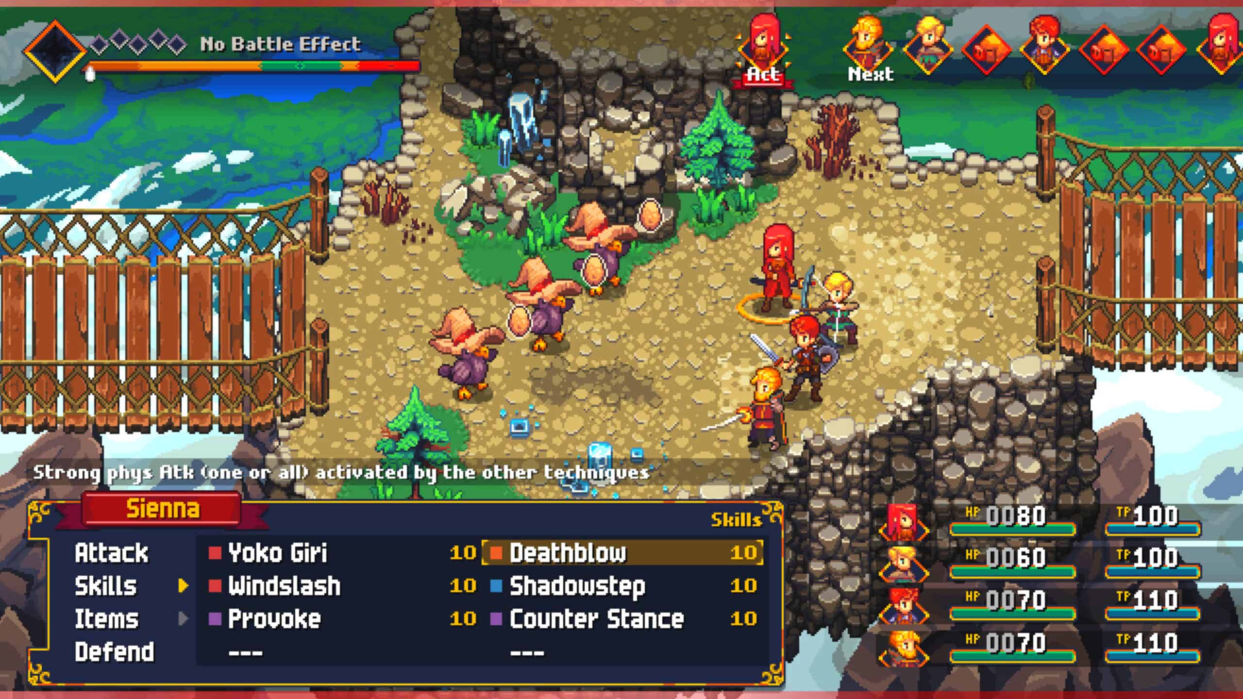 combattimento a turni in chained echoes