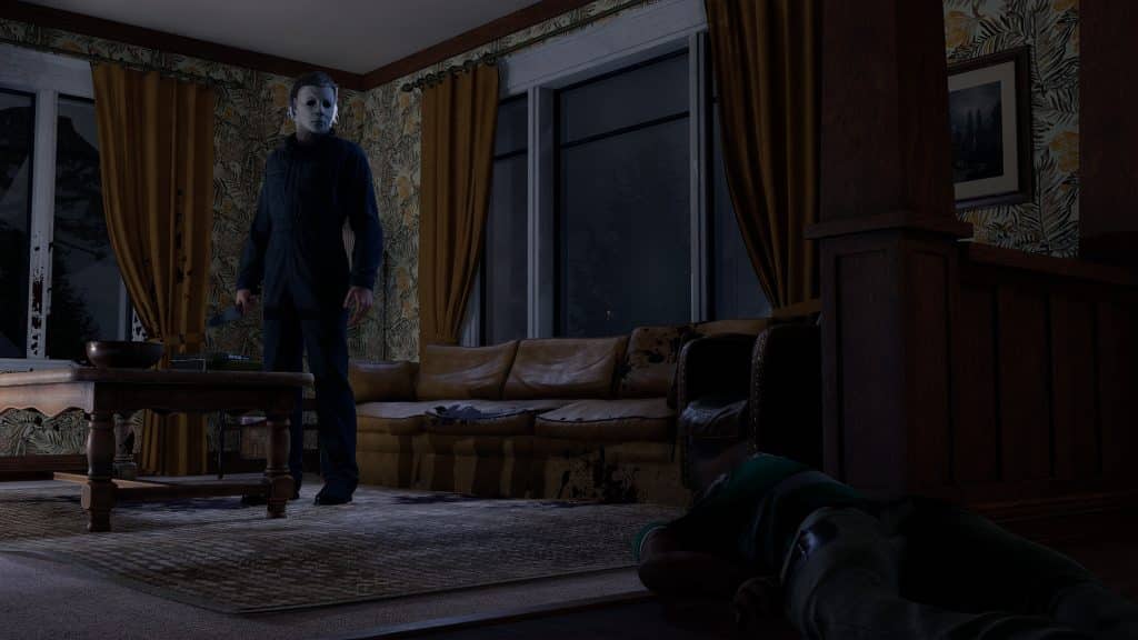 halloween the game michael myers dentro una casa