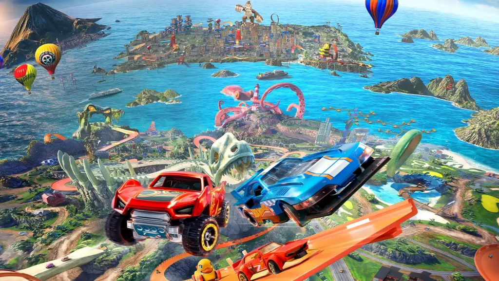 hot wheels infinite rush, auto in gara nel mondo aperto