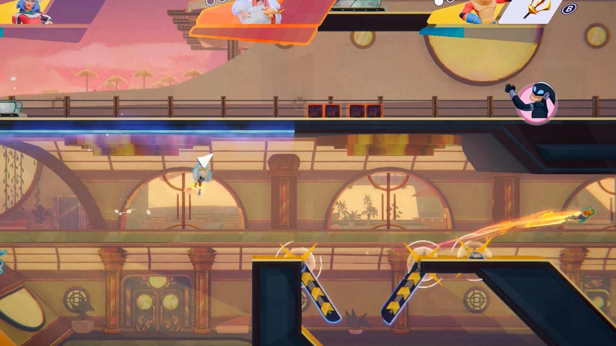 speedrunners 2 gameplay con rampino e power-up