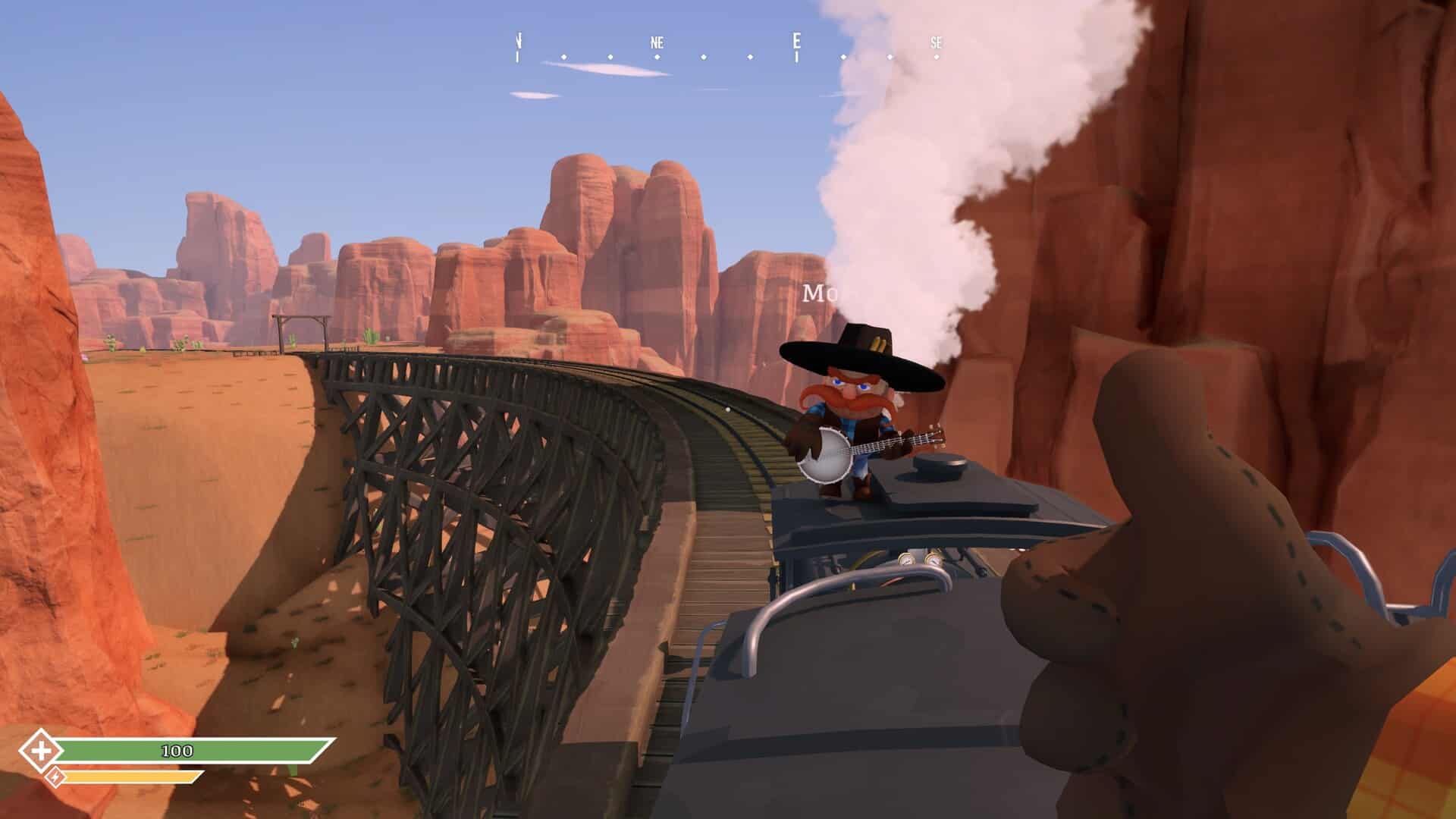 totally safe railway co. gameplay con locomotiva nel wild west