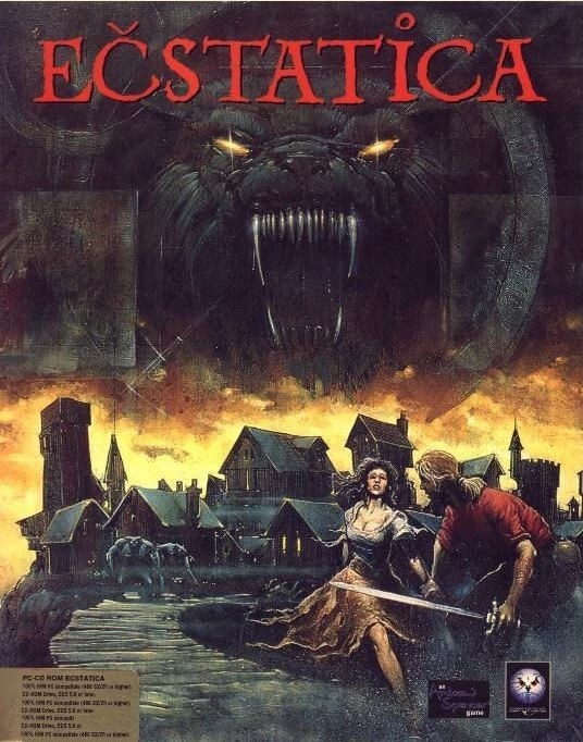 copertina originale del videogioco ecstatica del 1994