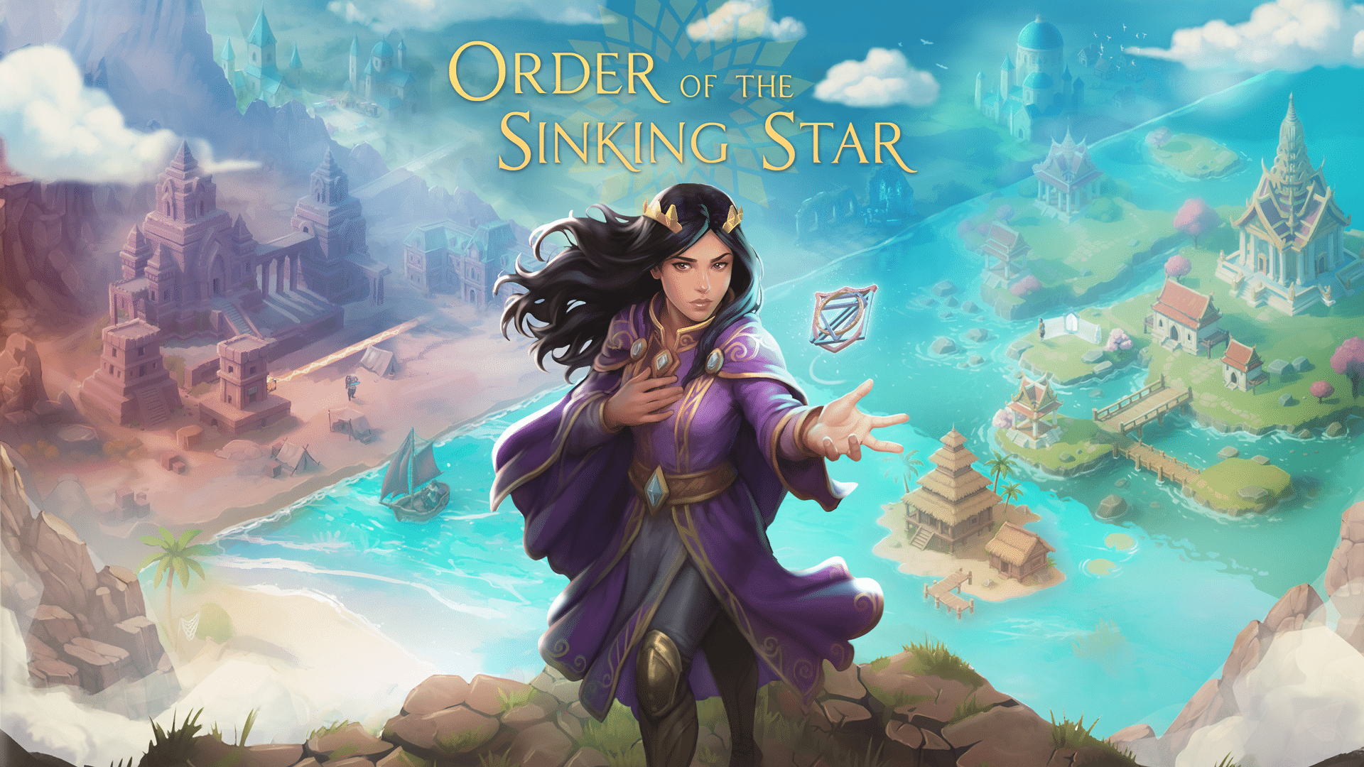 order of the sinking star, artwork con personaggio e paesaggi del gioco